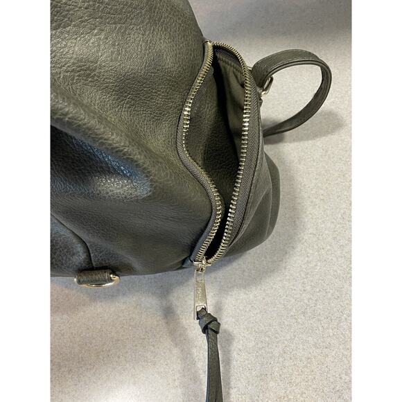 Sondra Roberts Squared Pebbled Green Backpack Bag Purse Casual Vegan Leather EUC - Picture 6 of 12